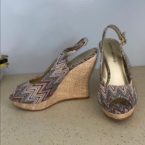 4” peep toe colorful heels